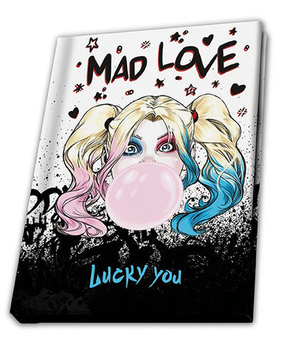 Coffret - Dc Comics  - Mug 250ml  + Porte Clés + Carnet - Harley Quinn Mad Love